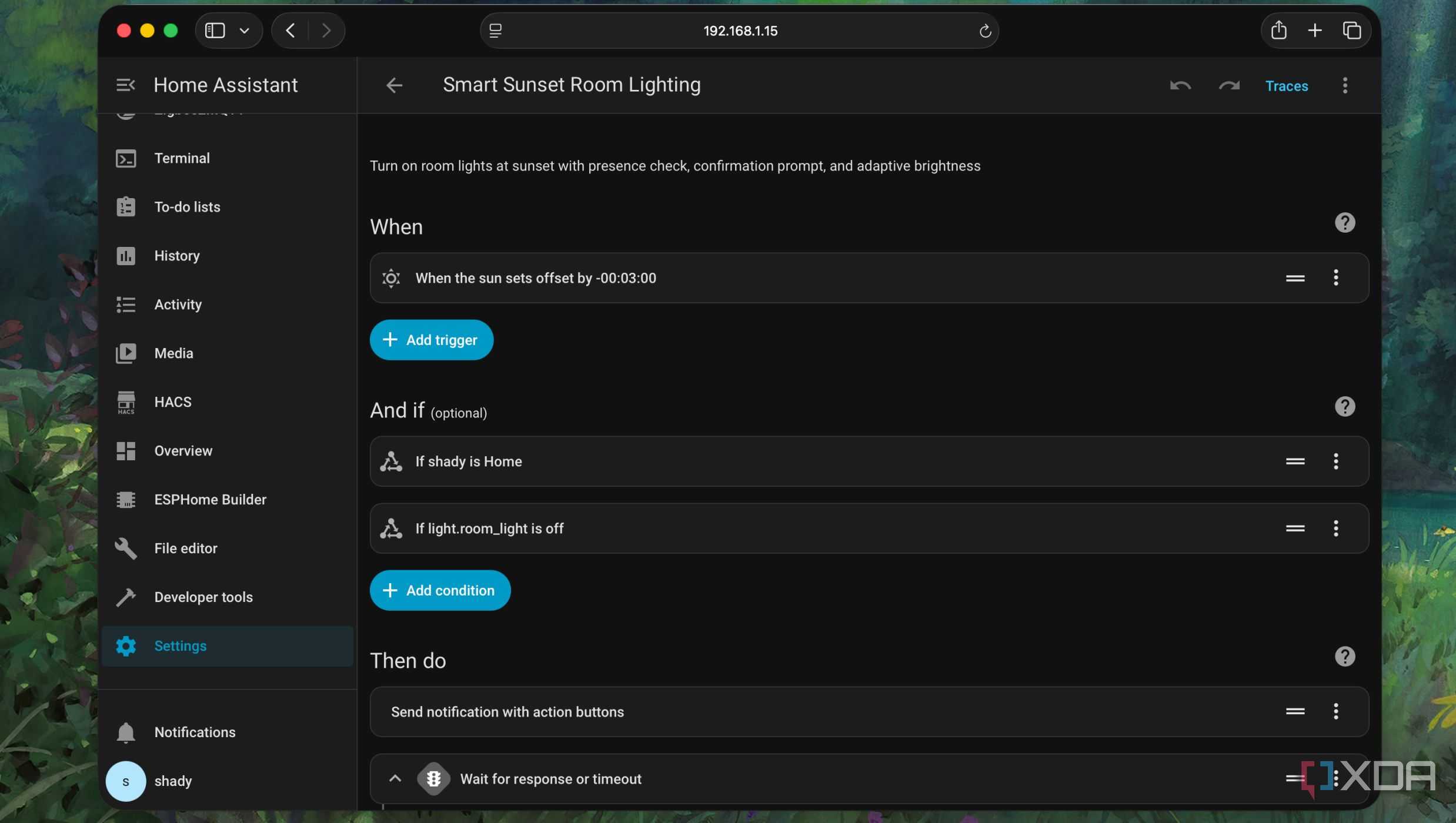 Building a smart lights automation in Home Assistant