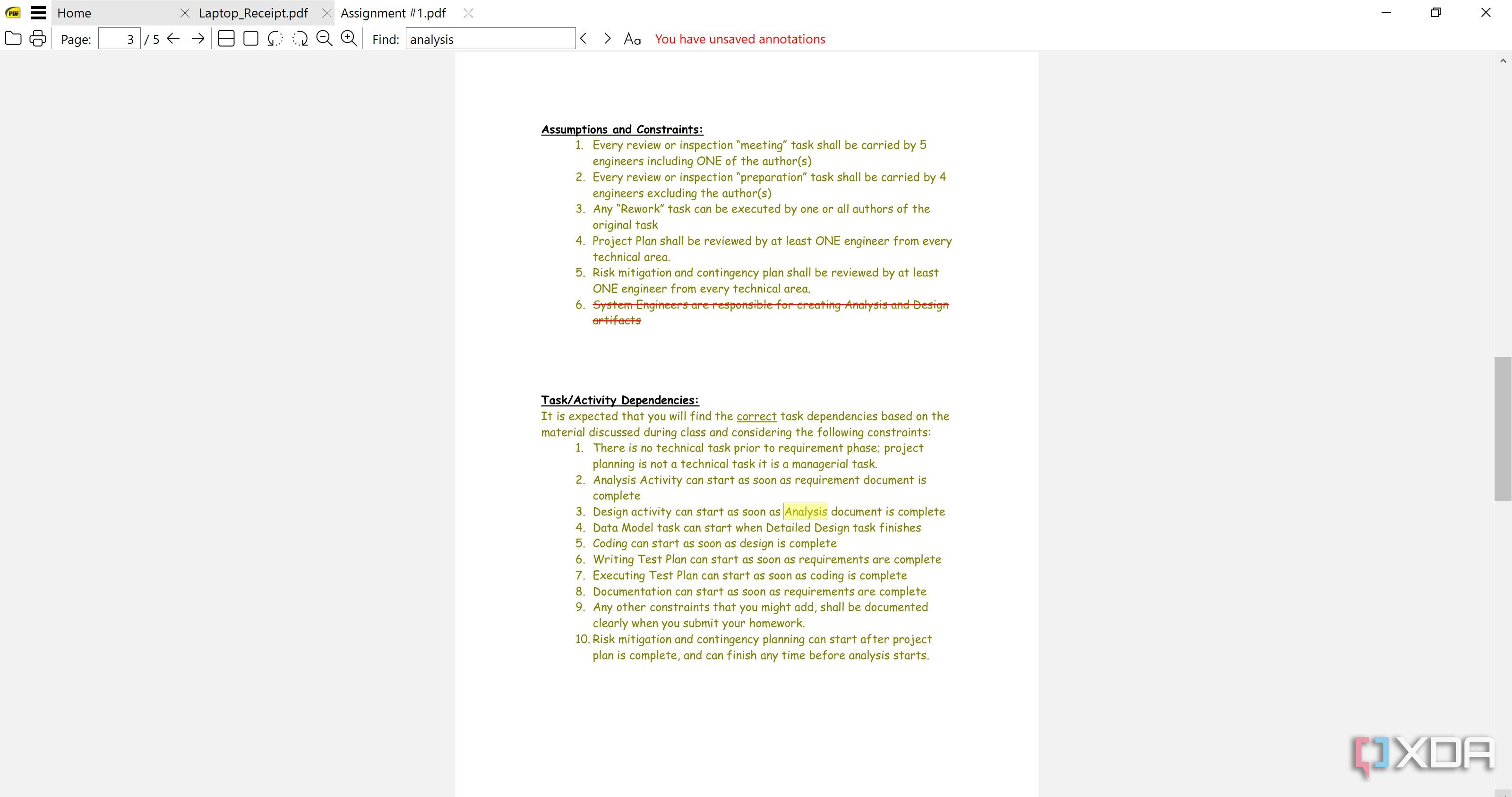Find option in SumatraPDF