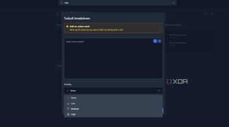 Tududi allows each project to have a unique priority level.