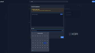 Tududi lets users set custom due dates.