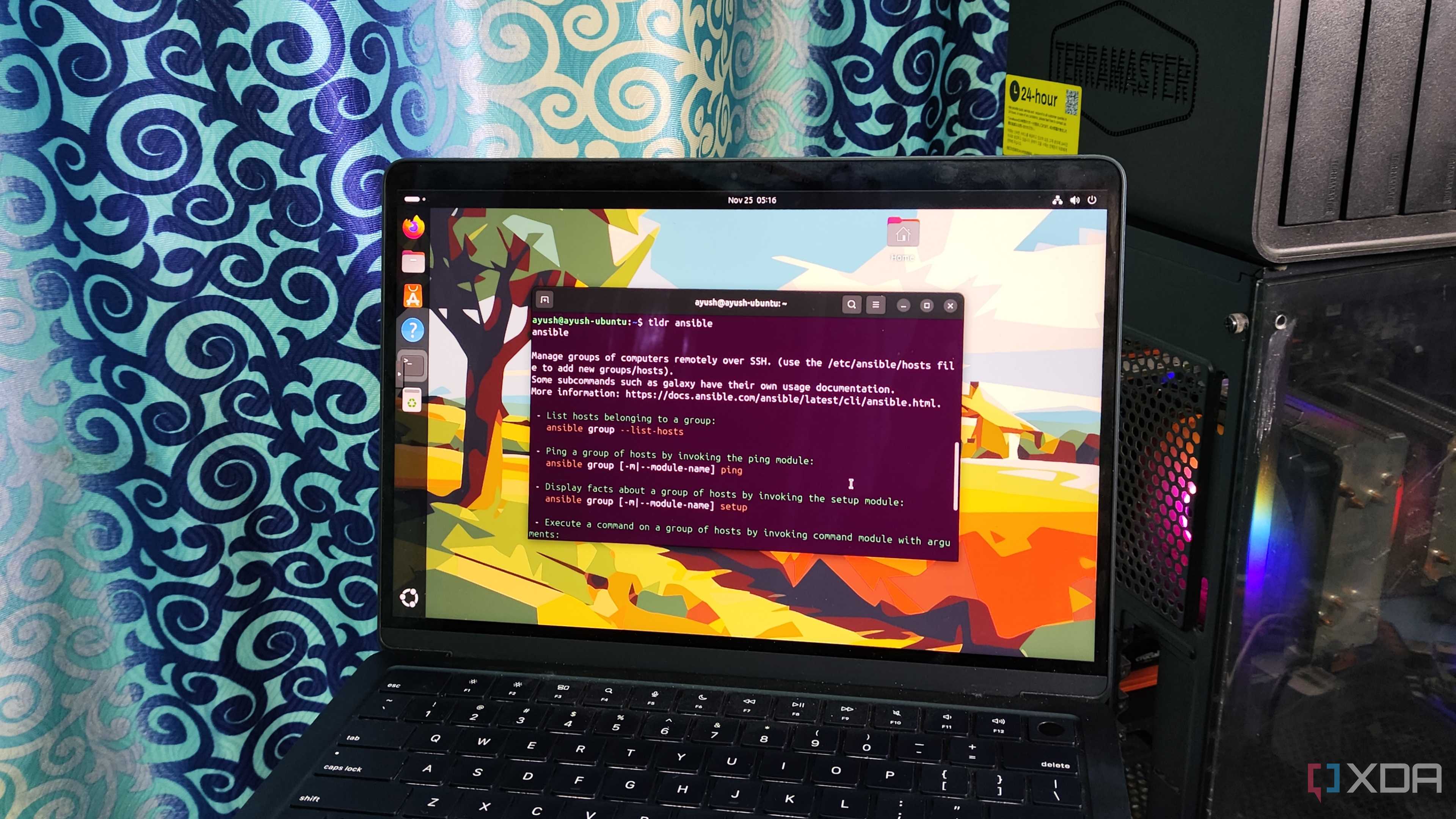 Running the tldr command on Ubuntu