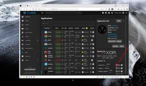 Screenshot of TrueNAS showing information about the Vaultwarden app in TrueNAS, with an arrow pointing to the button to access the shell for the app