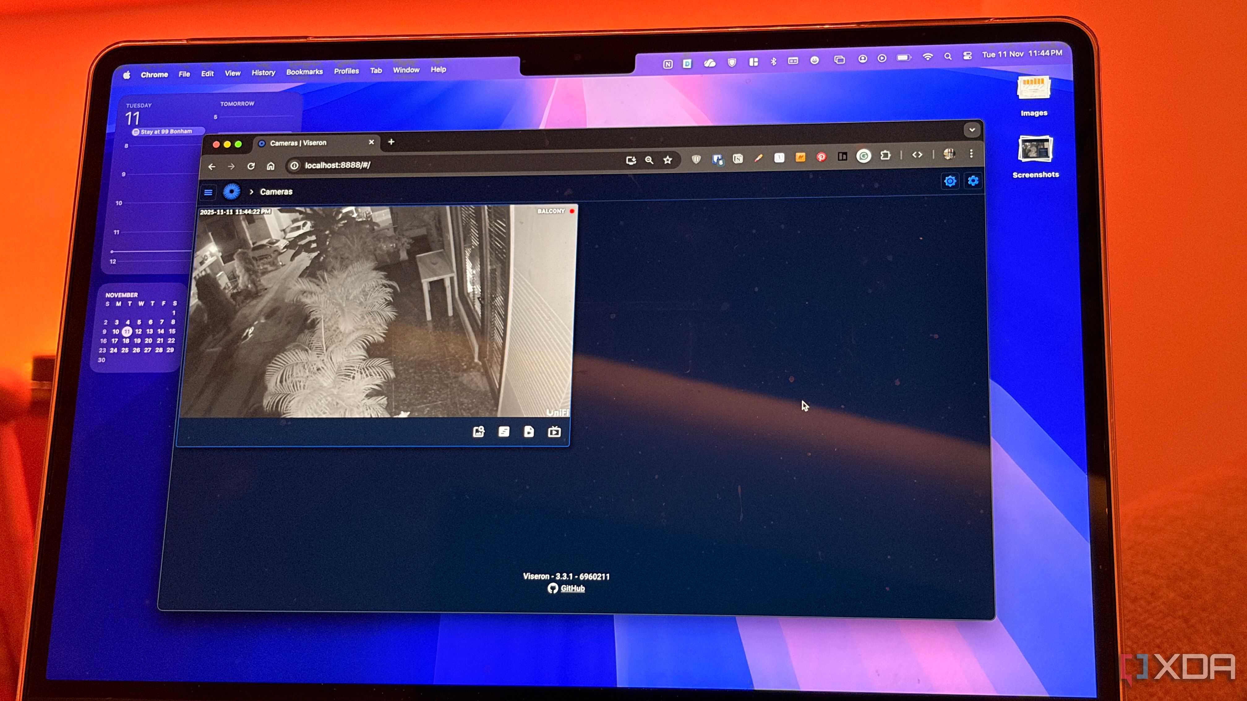 viseron running on mac