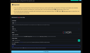 watchstate backend selection with plex token