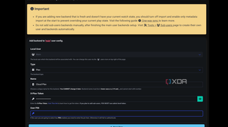 watchstate backend selection with plex token