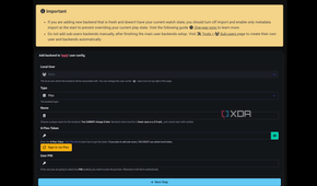 watchstate backend selection with plex