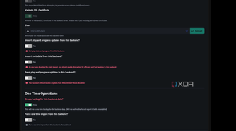 watchstate backup settings