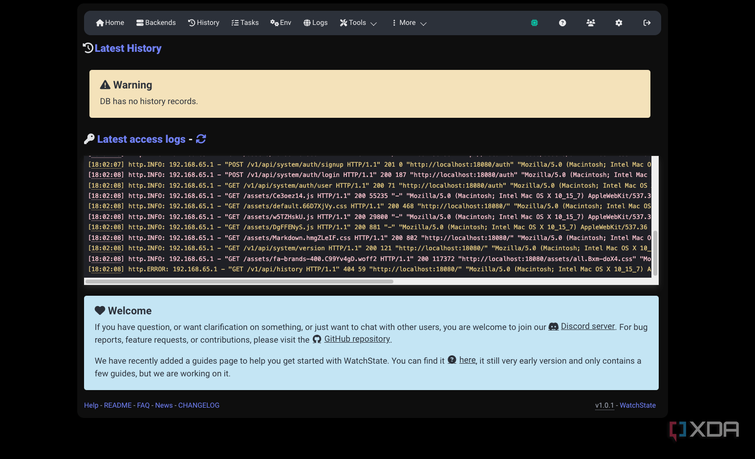 watchstate history logs