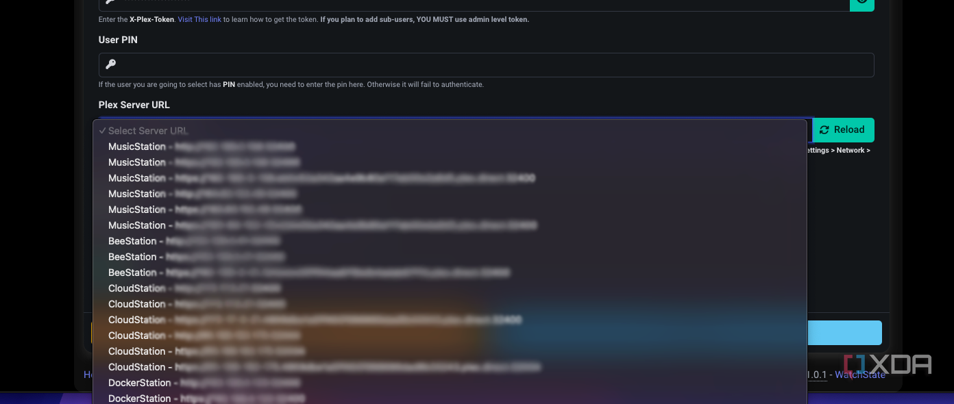 watchstate plex server selection