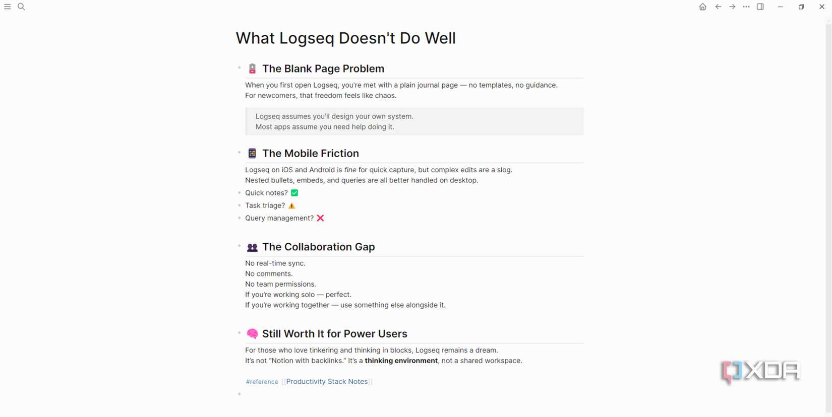 Logseq Price I use Logseq for my tasks, notes, and research in one super-charged ...
