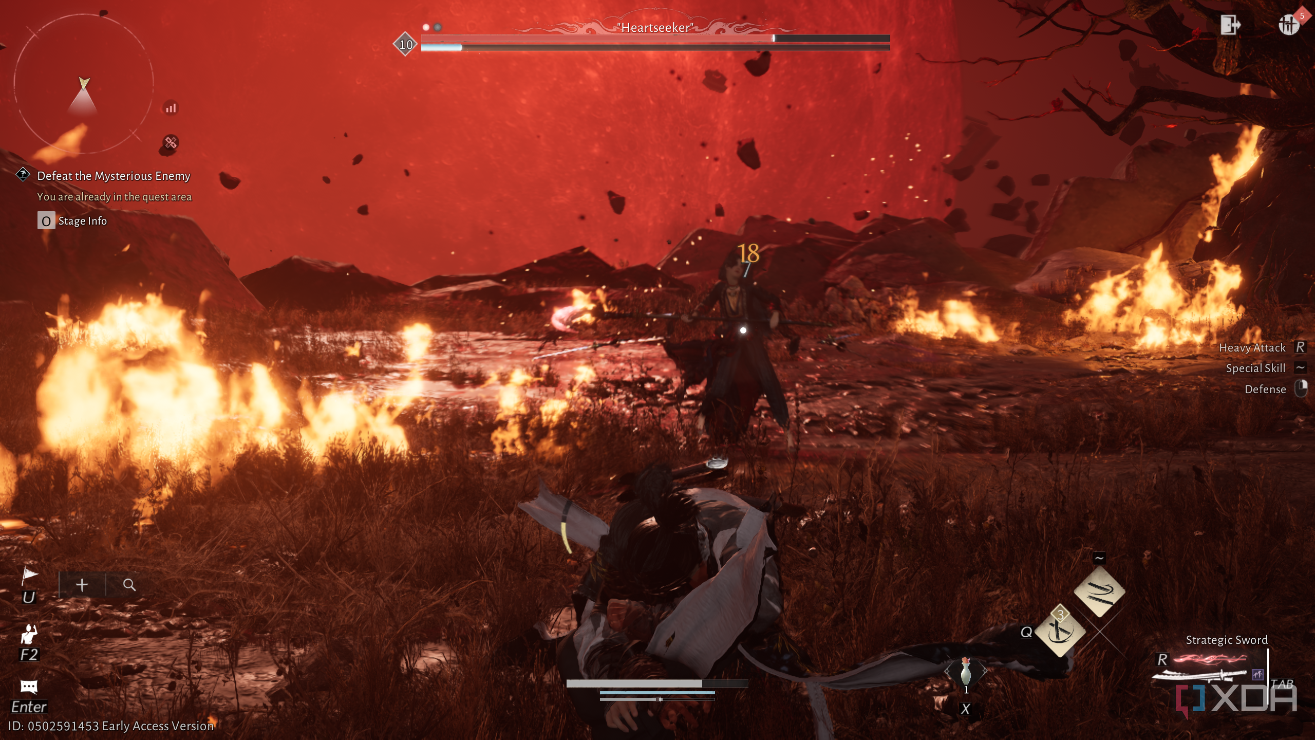 Boss fight and combat in Where Winds Meet.