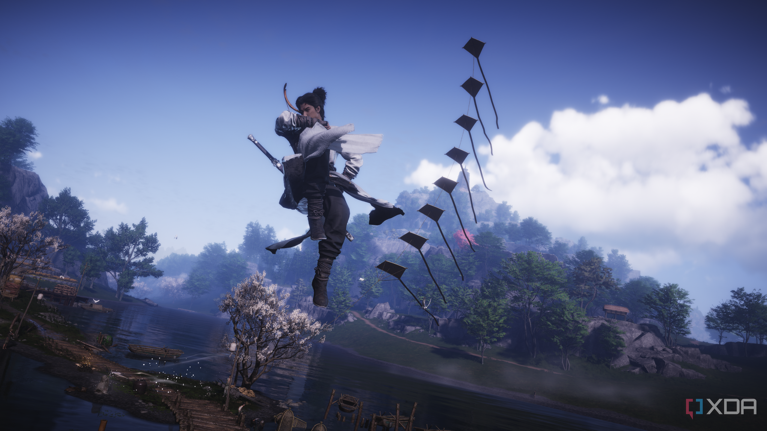 Double jumping in midair in Where Winds Meet.