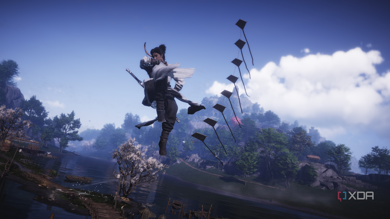 Double jumping in midair in Where Winds Meet.
