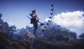 Double jumping in midair in Where Winds Meet.