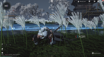 Emoting in a community farming event in Where Winds Meet.