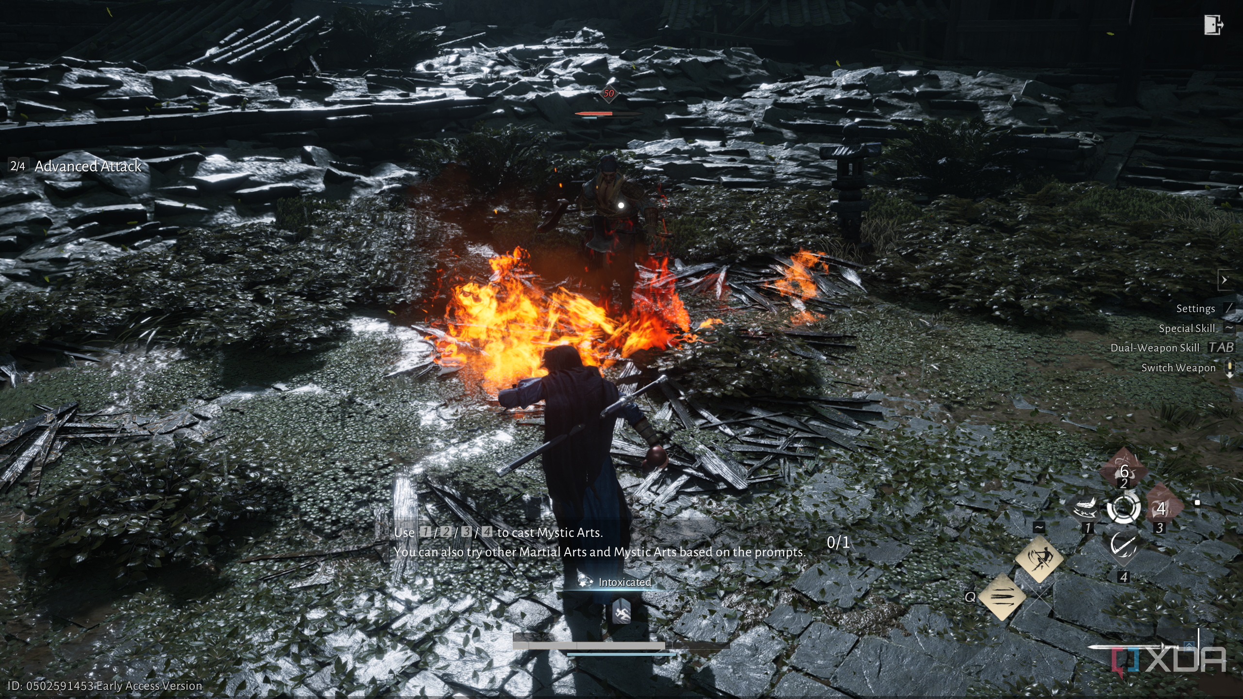 The first boss-fight in Where Winds Meet.