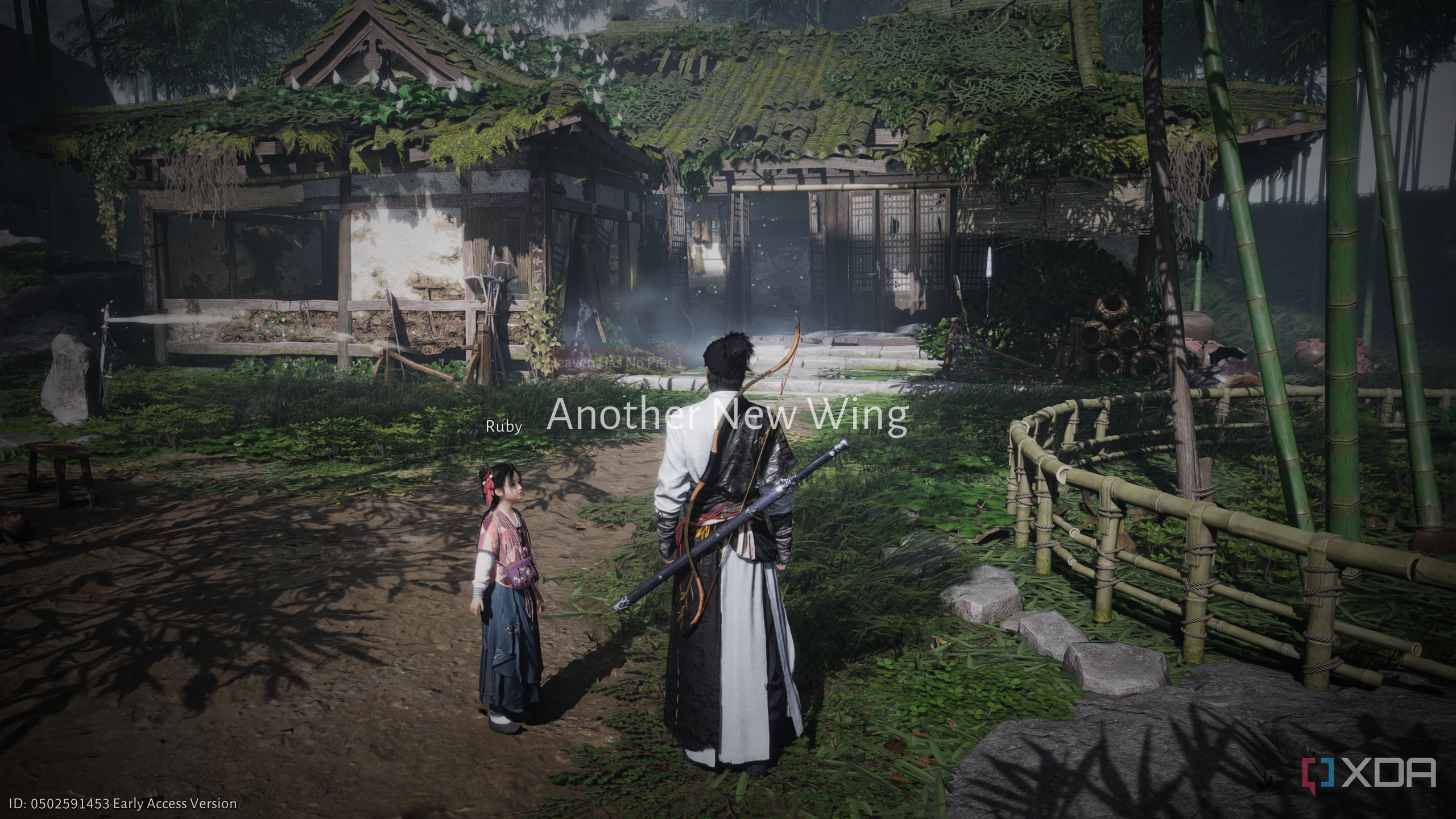 Standing next to Ruby the kid in Where Winds Meet.
