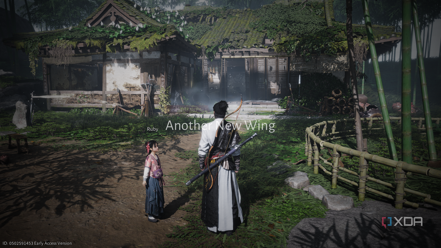 Standing next to Ruby the kid in Where Winds Meet.