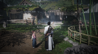 Standing next to Ruby the kid in Where Winds Meet.