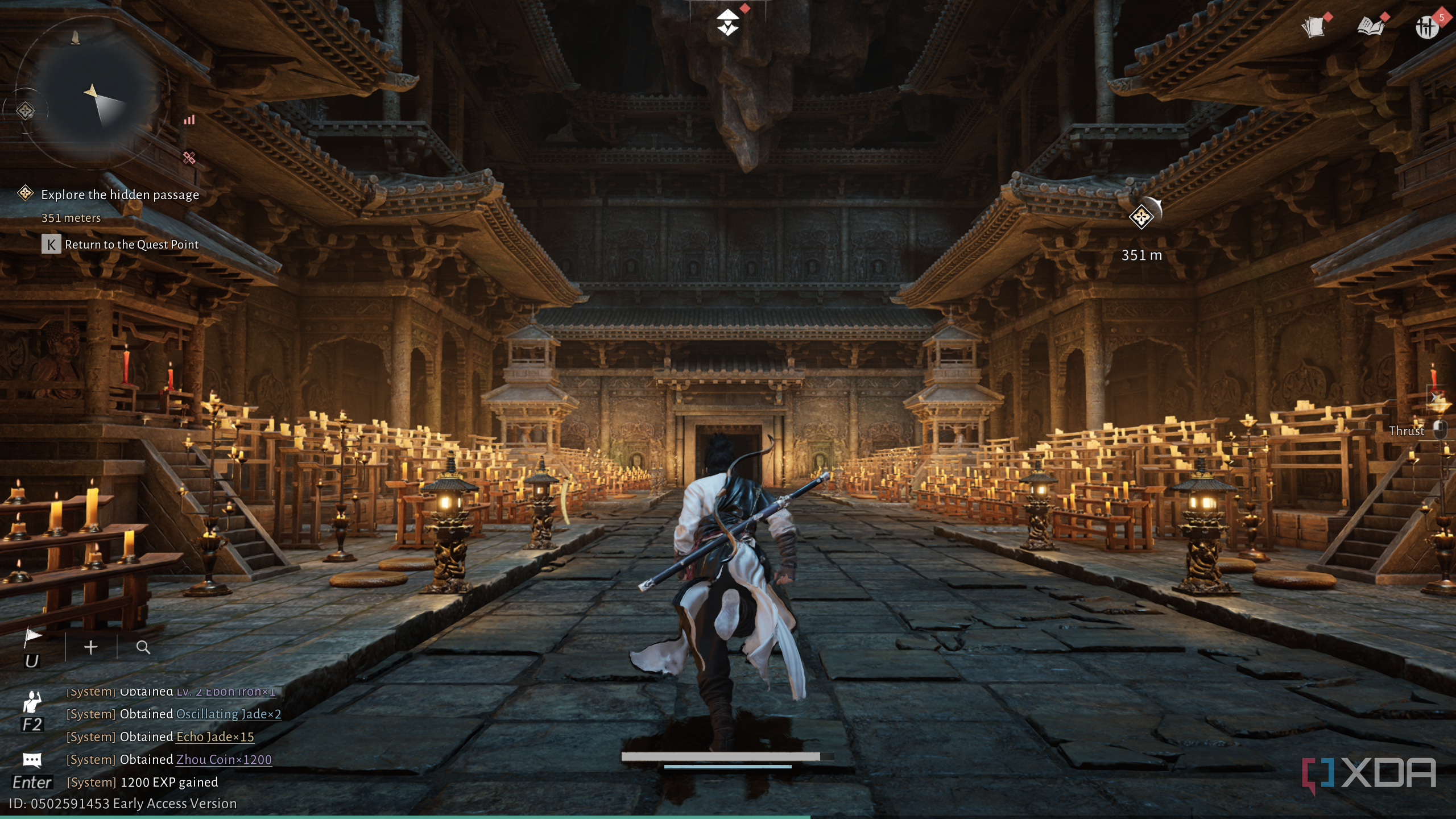A sprawling treasure dungeon in Where Winds Meet.
