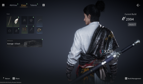 Character development screen in Where Winds Meet.