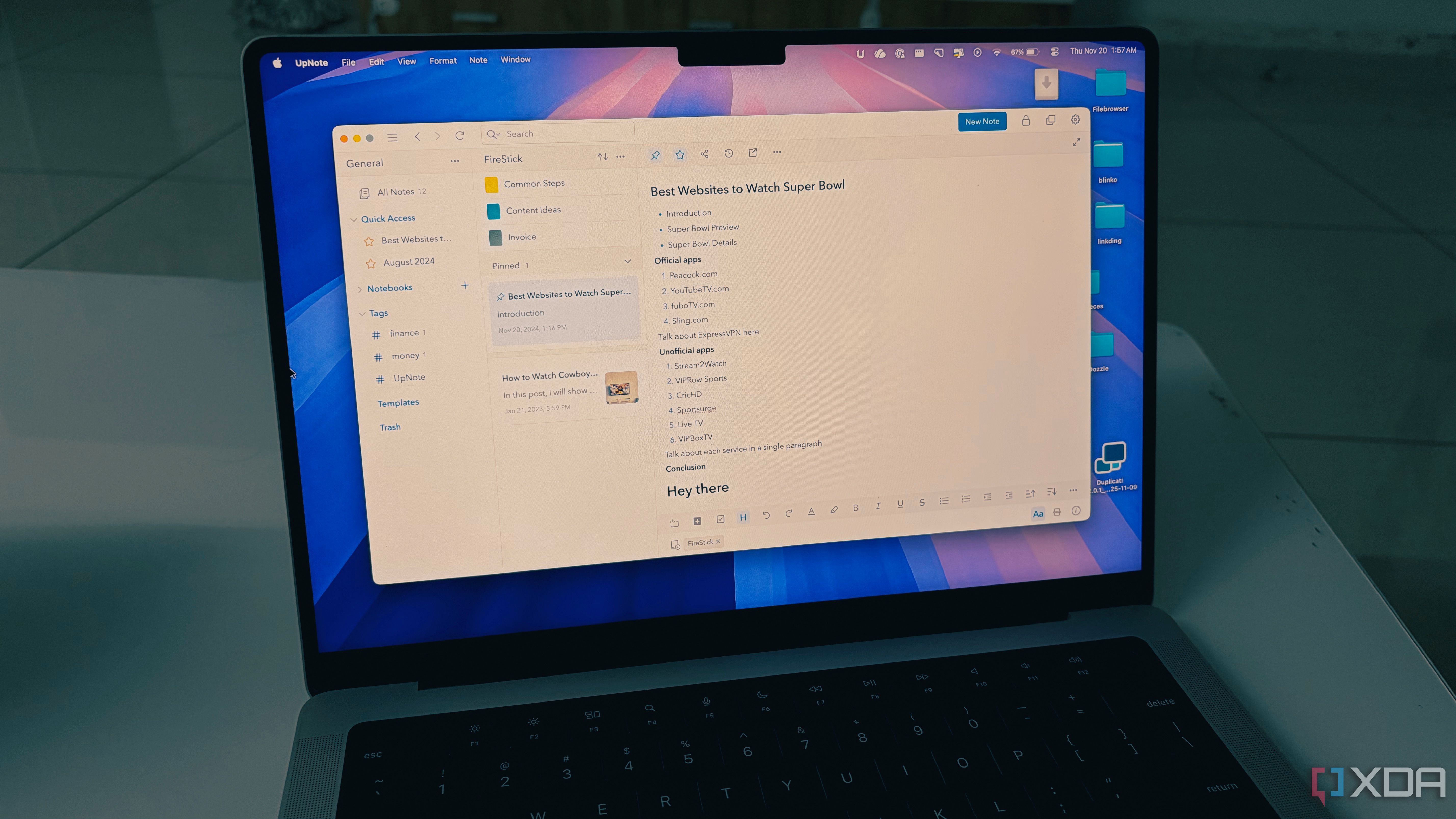 reasons to use UpNote