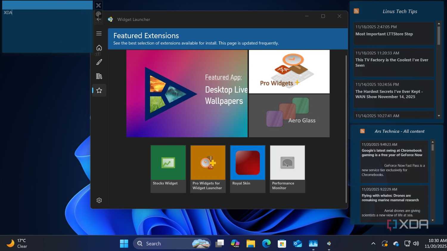 Widget Collection Azdo This free program is all I need to make my Windows desktop perfect