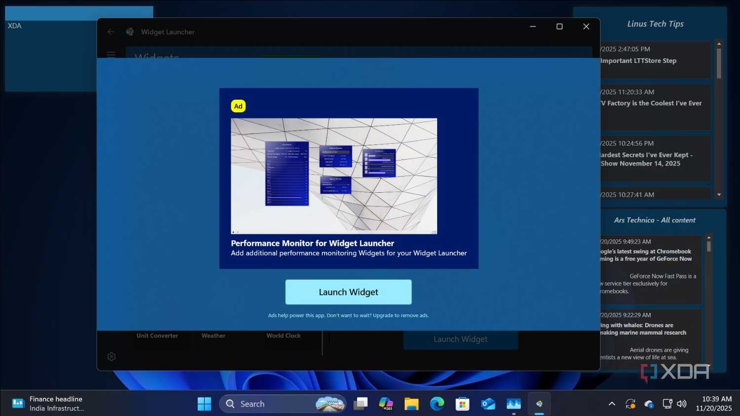 Widget Program This free program is all I need to make my Windows desktop perfect