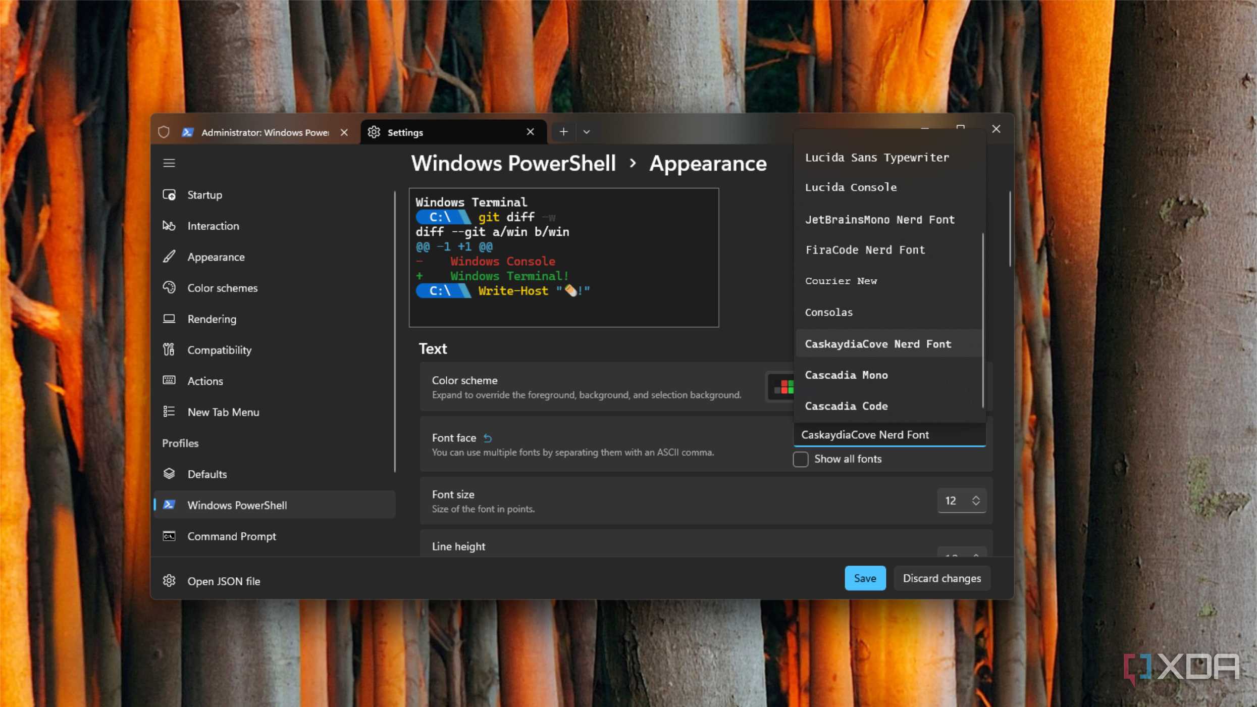 Powershell Appearance Light Theme I gave the Windows Terminal the