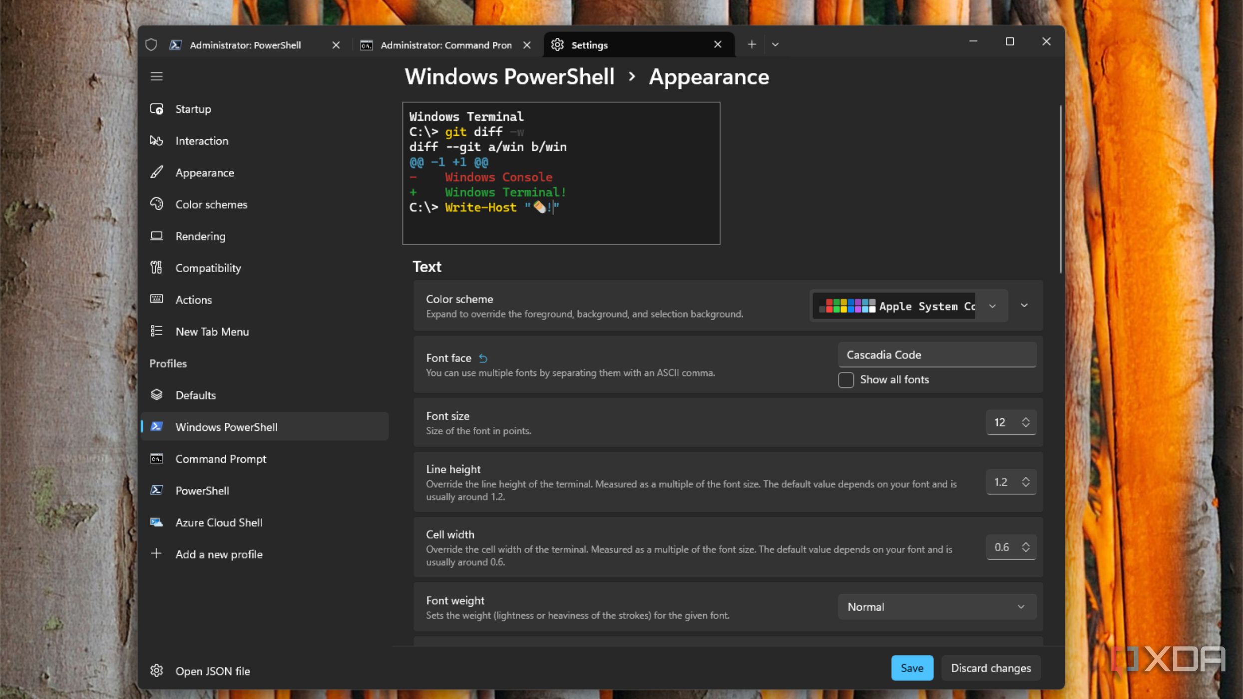 I gave the Windows Terminal the 