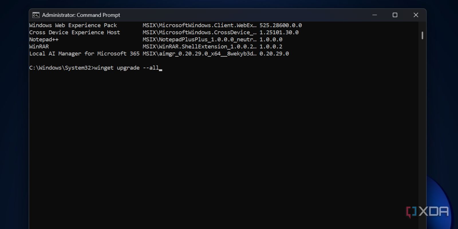 I finally started using Linux-style package management on Windows, and ...