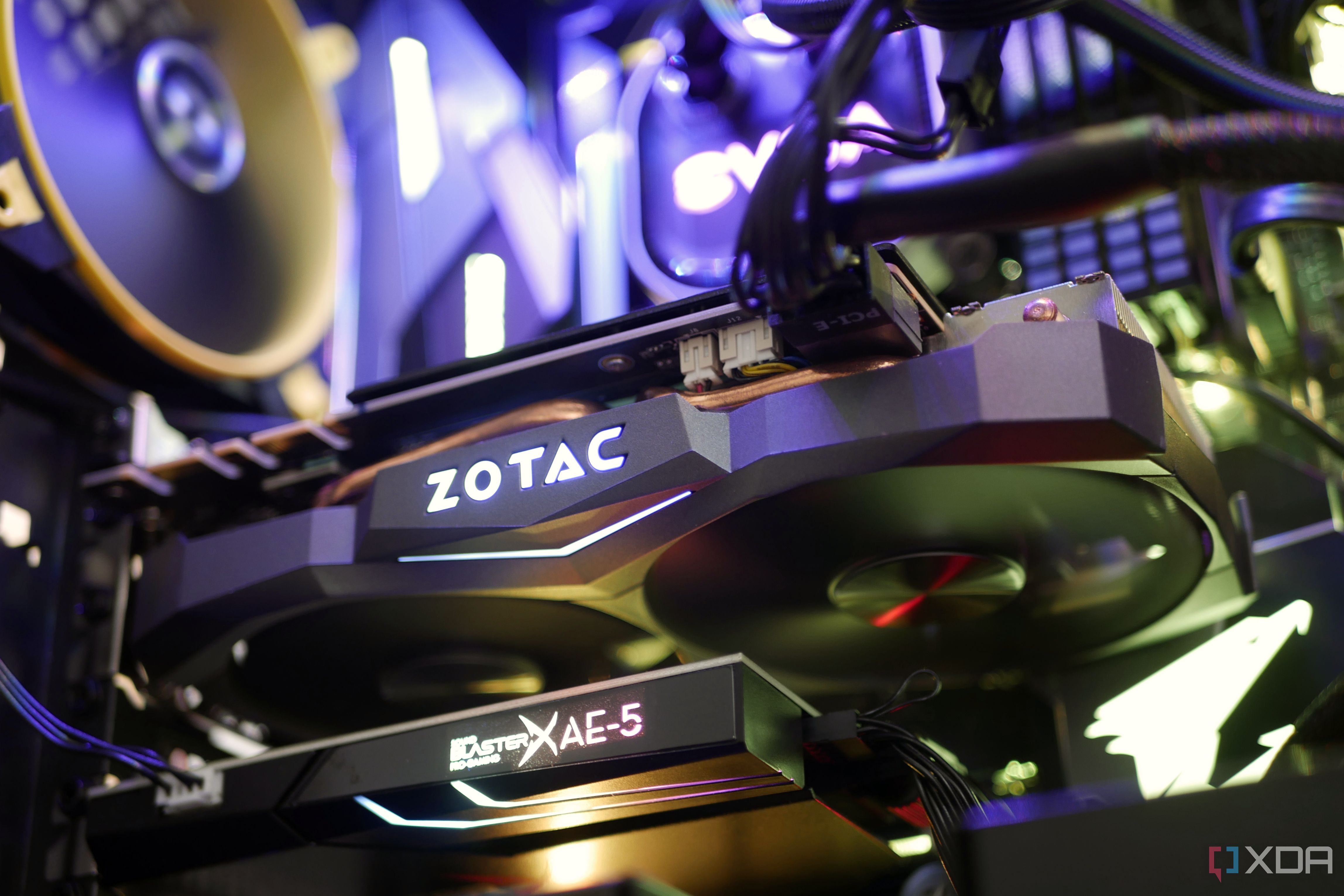 zotac 2070 super sound card running on pc