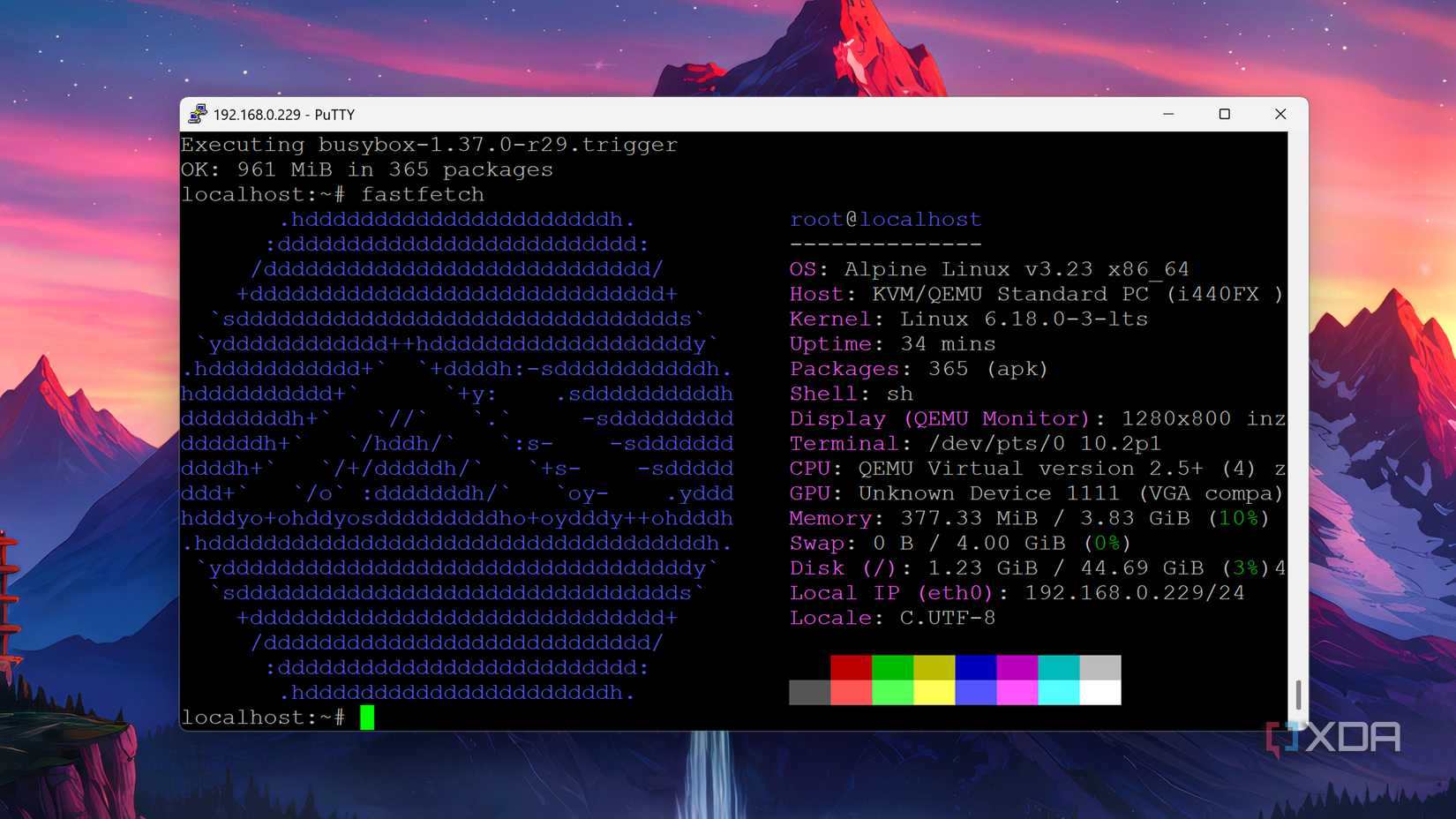 Alpine Linux Menu Alpine Linux is the perfect virtual machine OS that nobody talks about