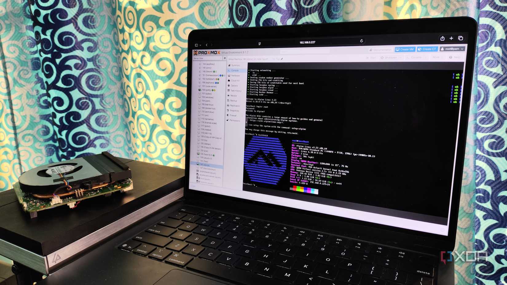 Доступ к виртуальной машине Alpine Linux