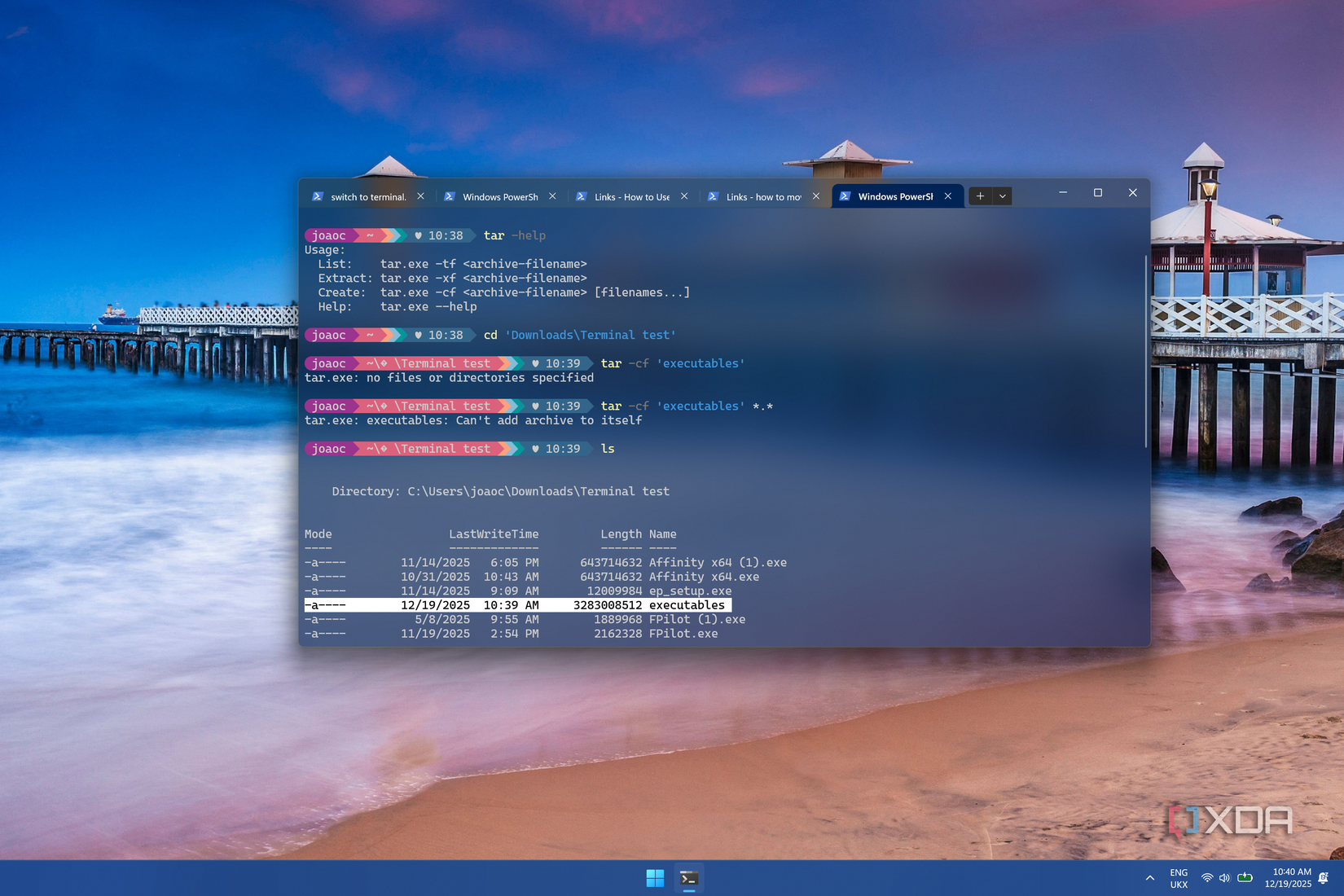 I tried switching to the Windows Terminal for everything, and it's ...