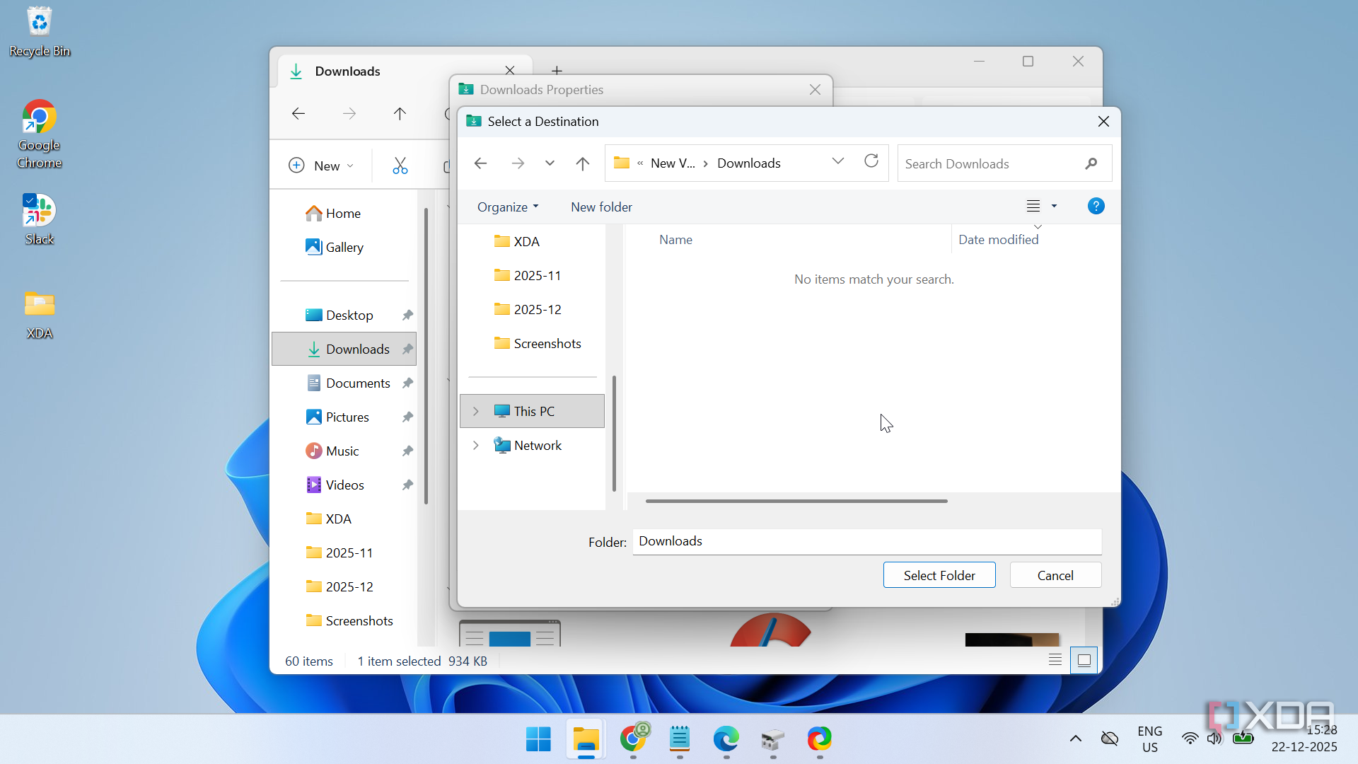 I changed the default Downloads folder and it solved these 3 problems