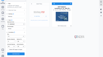 Customizing the Watermark in Stirling PDF