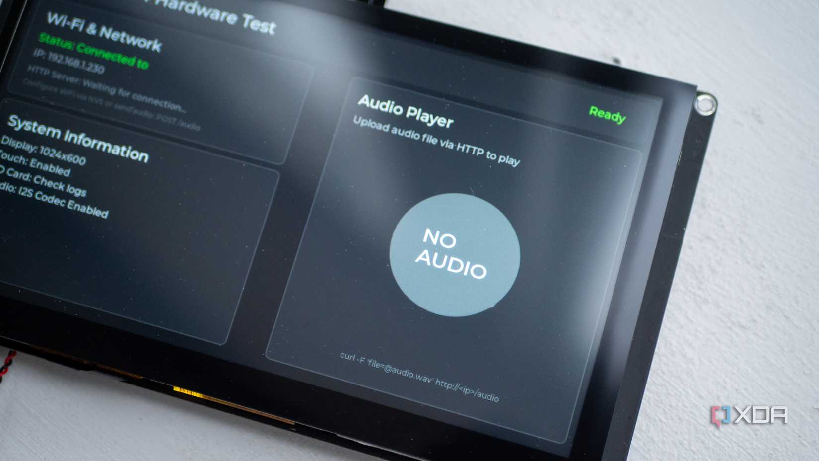 Reproductor de audio en una placa CrowPanel ESP32-P4