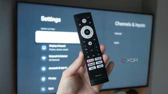 The Hisense U8H's TV remote