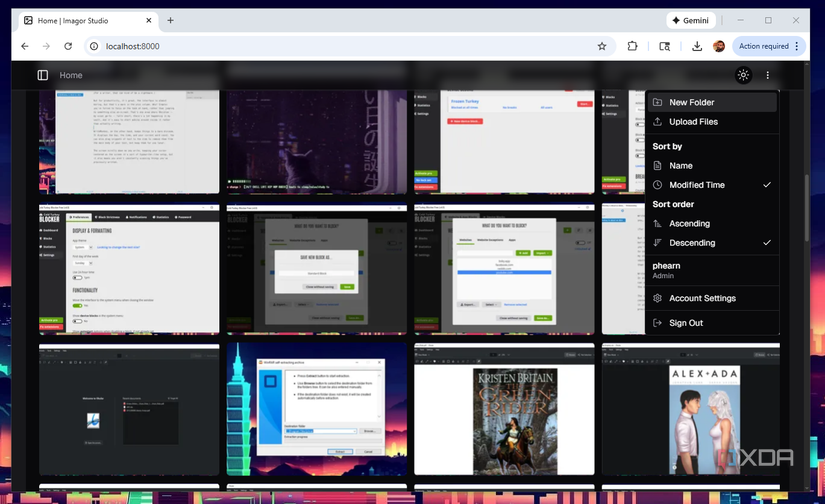 Imagor tiene una interfaz intuitiva y fácil de usar.