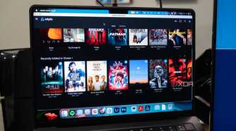 The Jellyfin Desktop 2.0 app on a MacBook Pro