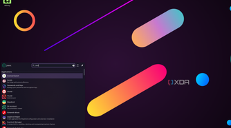 Screenshot of the search feature in KDE Plasma's application launcher