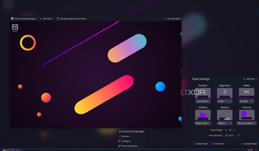 Screenshot of KDE Plasma's panel configuration UI