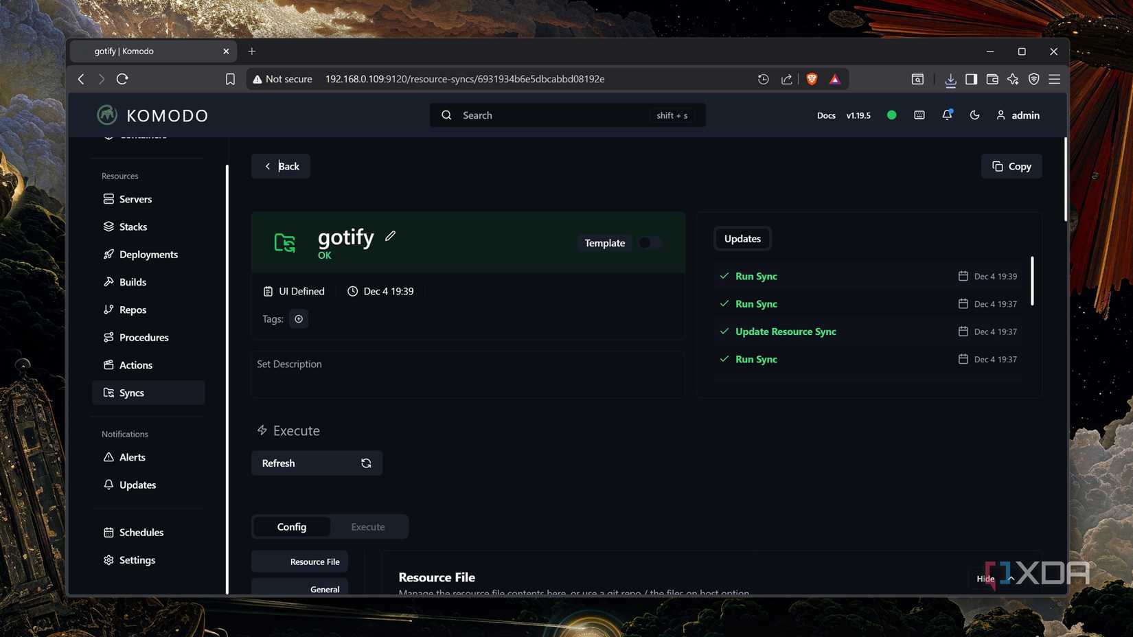Kết nối Gotify với Komodo