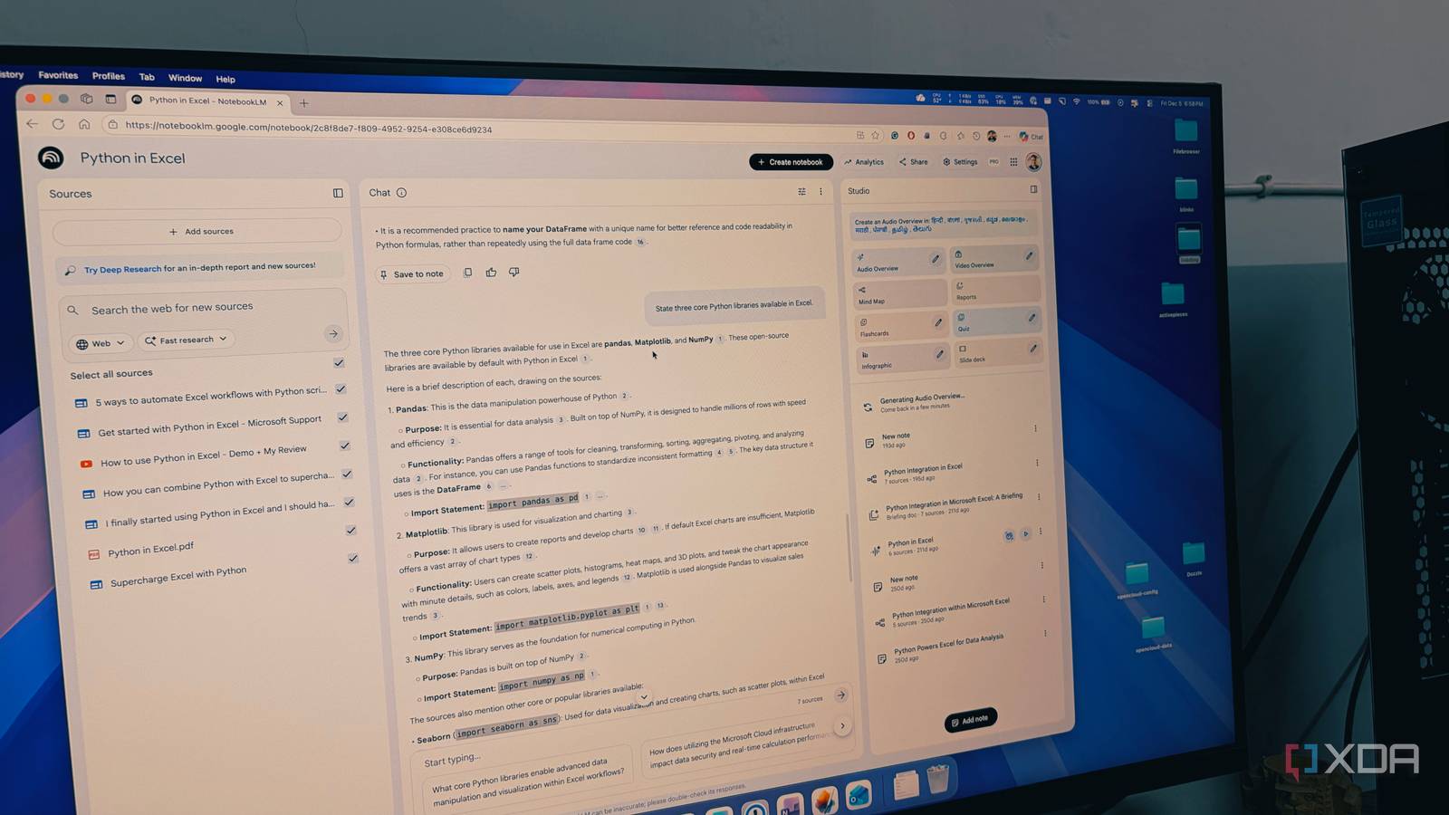 Ich habe NotebookLM genutzt, um fortgeschrittene Excel-Tricks zu lernen ...