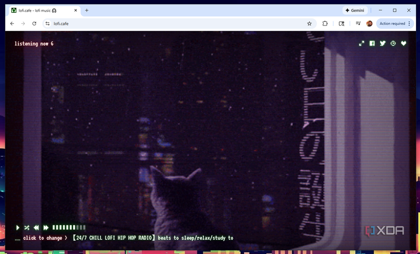 Lofi.Cafe brinda acceso a canales de música de baja fidelidad sin otras distracciones.