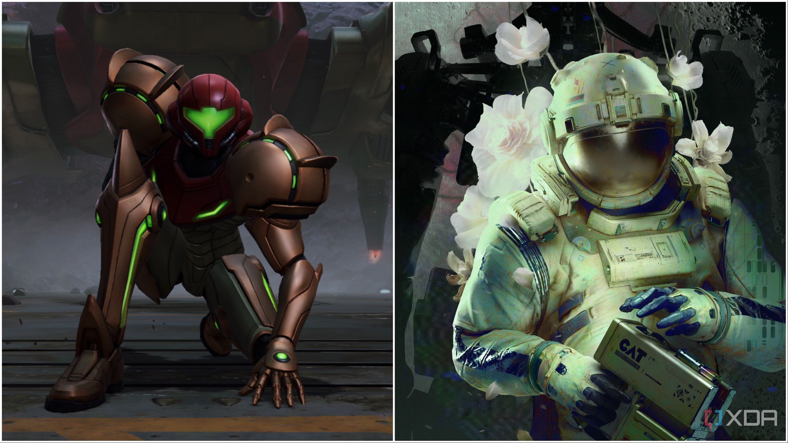 A picture of Samus and the main character from Routine