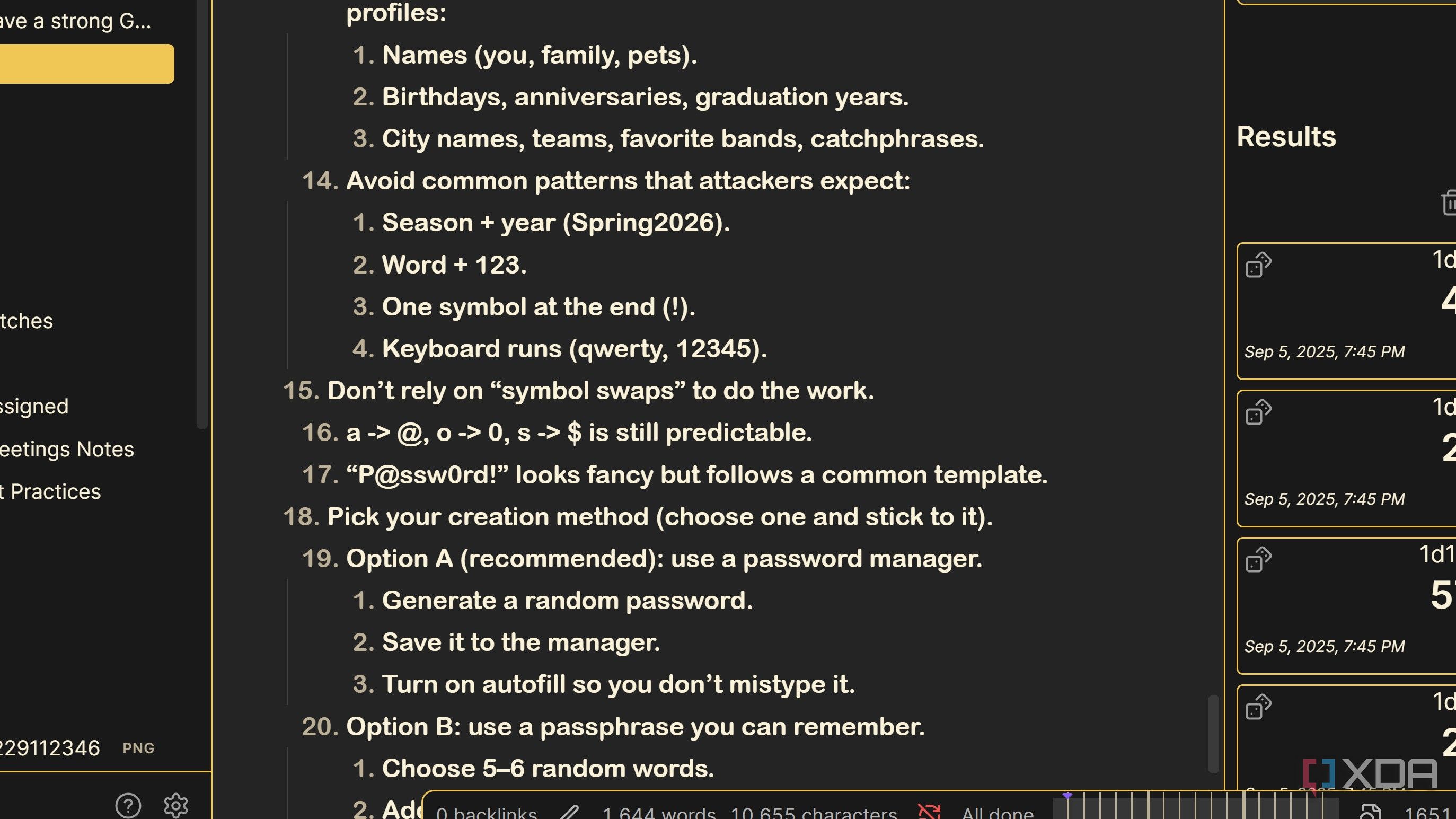 3 Obsidian formatting tricks that make long notes easier to skim