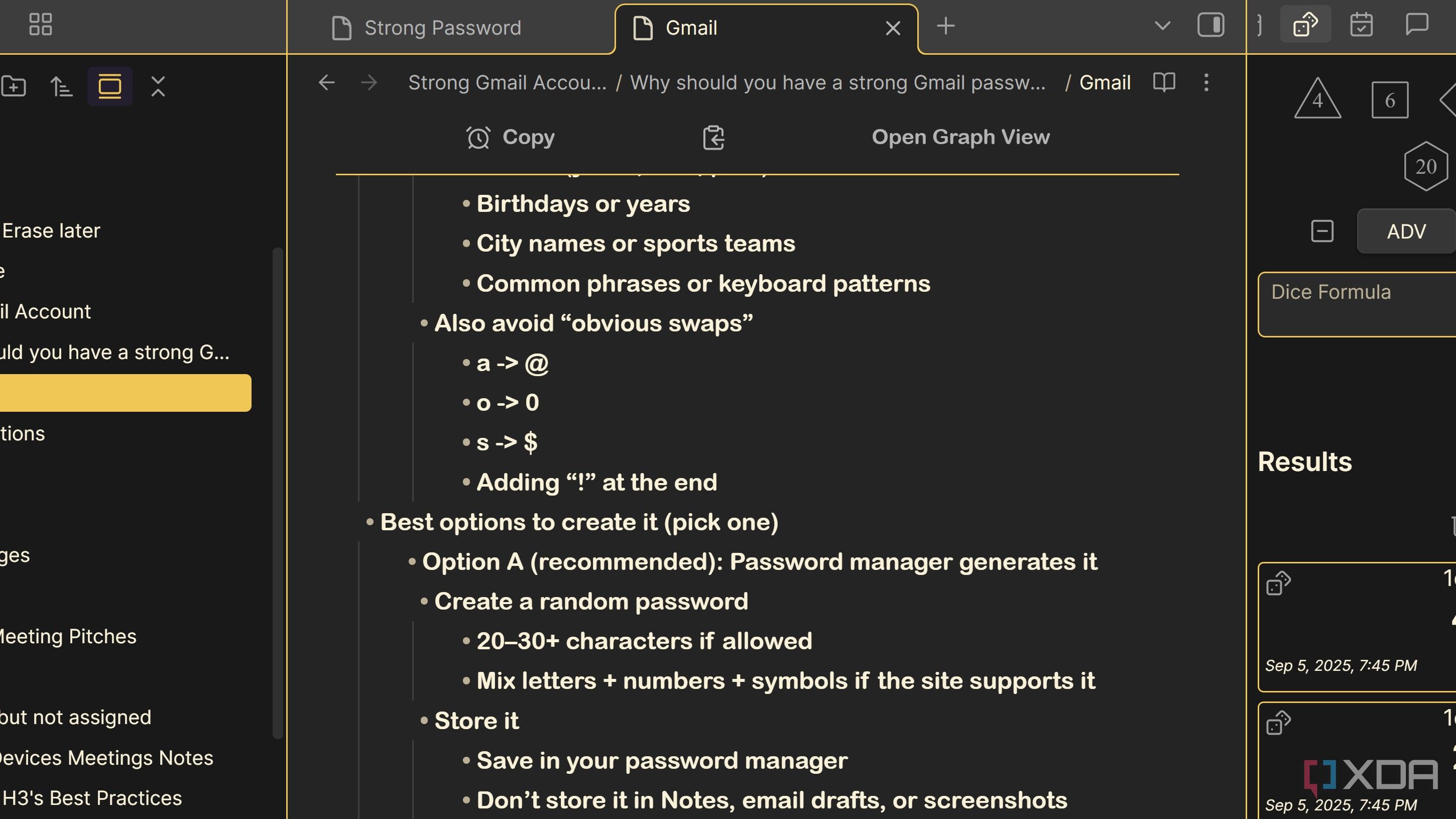 3 Obsidian formatting tricks that make long notes easier to skim