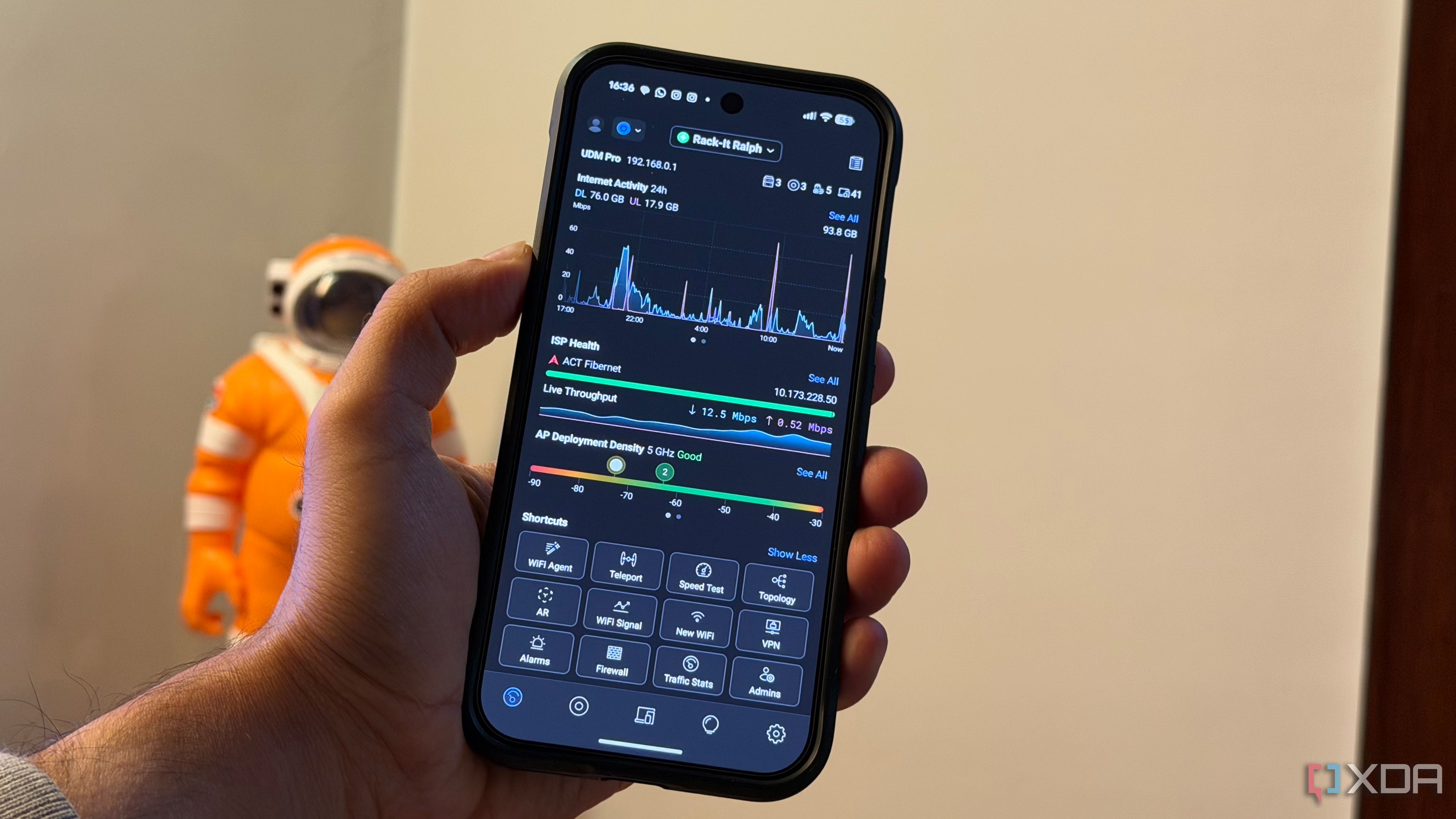 network monitoring on a phone